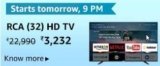 RCA 80 cm (32 Inch) HD Ready Smart LED TV 32WR1901S (Black)