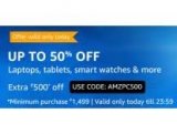 [18th March only] Computers & Electronics Rs. 500 Cashback on Rs. 1499+