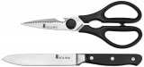 Amazon Brand – Solimo Premium High-Carbon Stainless Steel Detachable Kitchen Shears and Knife Set, 2-Pieces, Silver ₹299