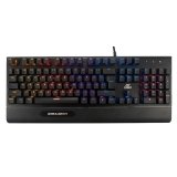 Ant Esports MK3400W Mechanical Gaming Keyboard Wired RGB with Blue Switches LED- Backlit Mode, World of Warships Edition – Black