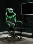 Bantia Leatherette, Synthetic Fiber Office Arm Chair(Green, Black)