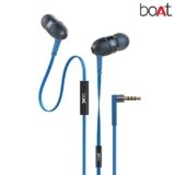 boAt BassHeads 225 Special Edition In-Ear Headphones with Mic (Blue)