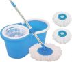 Ketsaal Spin Bucket Mop With 2 Refills (Color May Vary As Per Availability) Mop Set