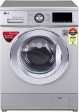 LG 7 Kg 5 Star Inverter Fully-Automatic Front Loading Washing Machine (FHT1207ZNL, Silver, 6 Motion Direct Drive Washer with Steam)