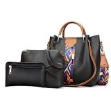 Mark & Keith Women Black Handbag (MBG 0581 BK) (Black)