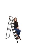 PARASNATH Back Heavy Folding Ladder With Wide Steps Milano 7 Steps 7.3 Ft