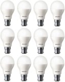 Philips 8.5 W Standard B22 LED Bulb(White, Pack of 12)