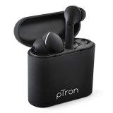 pTron Bassbuds Lite V2 in-Ear True Wireless Bluetooth Headphones (TWS) with Mic – (Black)