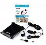 (Renewed) Boya BYM1 Omnidirectional Lavalier Condenser Microphone with 20ft Audio Cable (Black)