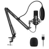 (Renewed) Maono AU-A04 Condenser Microphone Kit (Black)