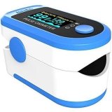Smart SaverSky Blue Digital Finger Pulse Oximeter – Blood Oxygen Saturation Monitor – SPO2 Pulse Oximeter – Portable Oxygen Oxymeter Sensor