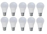 Syska PAG SRL Base B22 9-Watt LED Bulb (Pack of 10, Cool White) ₹699