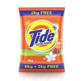 Tide Plus Double Power Detergent Washing Powder Jasmine & Rose 6kg + 2kg FREE