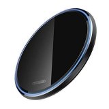 VisionsIndia Qi-Certified 10W/7.5W Fast Wireless Charger – 10W for Galaxy Note 10/Note 10 Plus/S10/S10 Plus/S10E/Note 9/S9/S9 Plus, 7.5W for iPhone 12 Mini/12/12 Pro/12 Pro Max (Black)