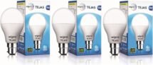 Wipro Tejas 9 Watt B22 LED Bulb (Pack of 3)
