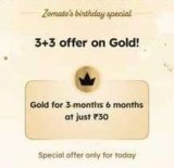 Zomato Birthday Special : Get 3 + 3 months Zomato Gold at Rs.30 ( User Specific)